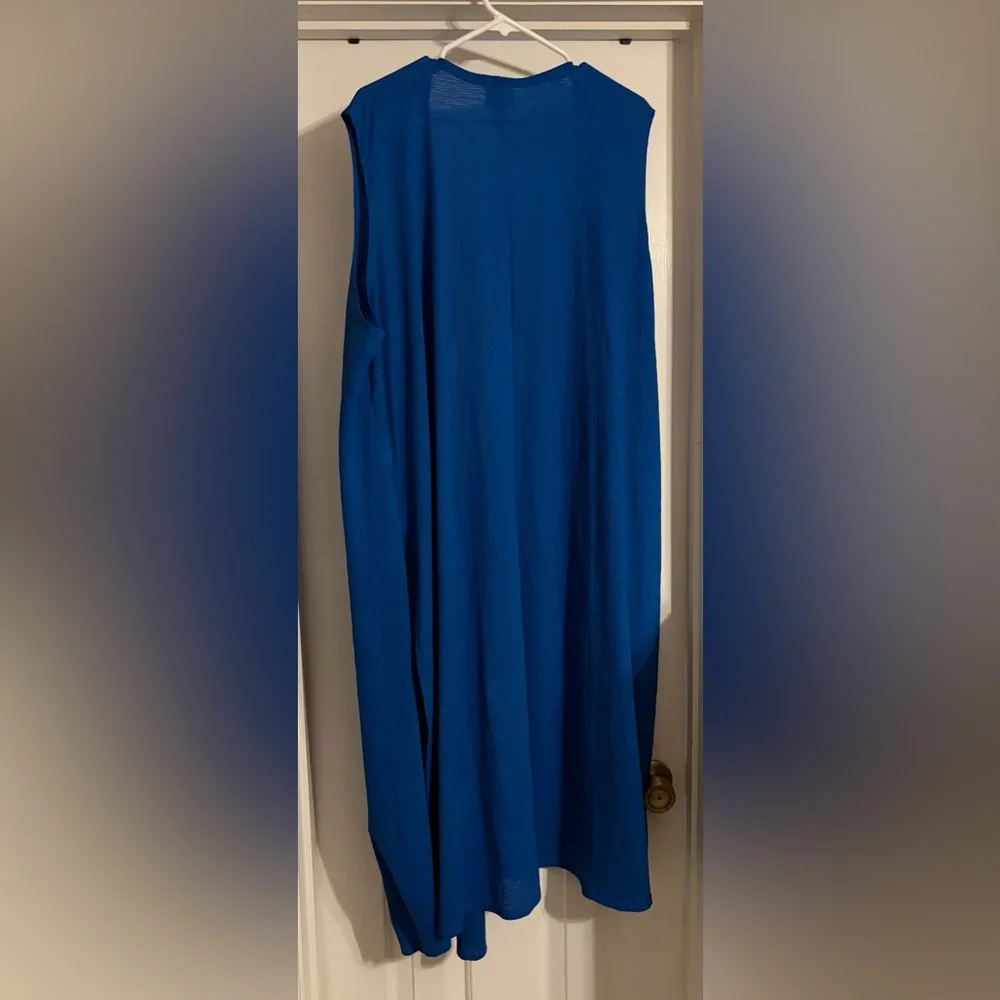 LuLaRoe Blue Sleeveless Vest - Picture 7 of 7